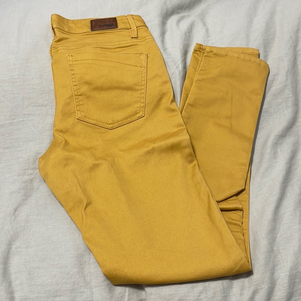 Express Mustard Jeggings